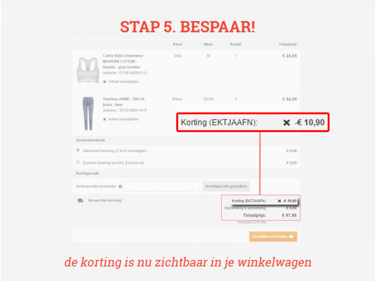 Hoe Werkt Een Kortingscode E Kortingscode nl