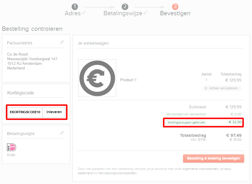 Wehkamp kortingscode gebruiken