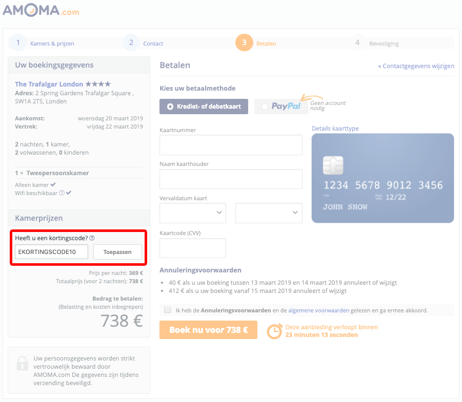 Amoma kortingscode gebruiken