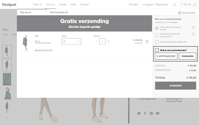 Desigual kortingscode gebruiken