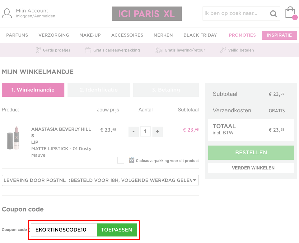 grond offset knijpen gratis verzending • ICI Paris XL kortingscode in januari | e-Kortingscode.nl