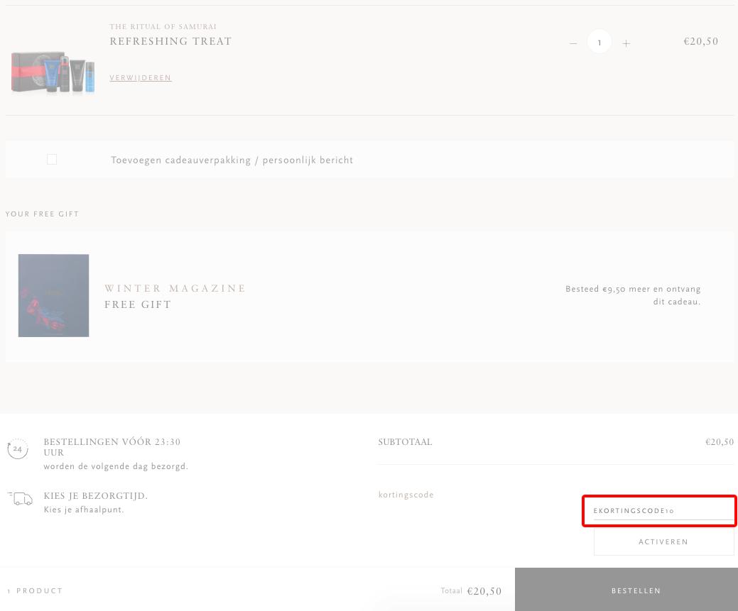 Rituals kortingscode gebruiken
