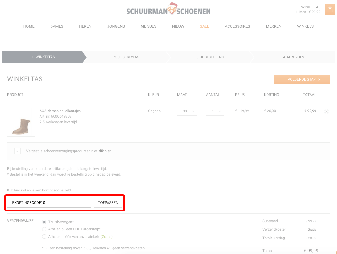 Schuurman Schoenen kortingscode gebruiken