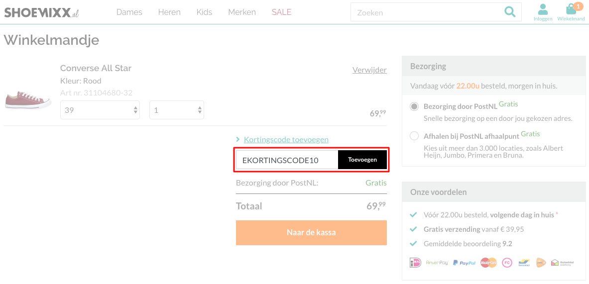 15% korting Shoemixx in november | e-Kortingscode.nl